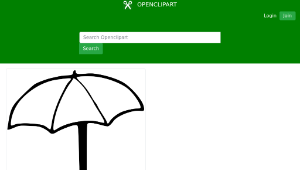 openclipart圖庫：umbrella縮圖
