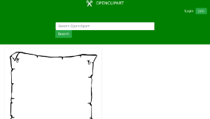 openclipart圖庫：Old paper border縮圖