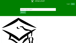 openclipart圖庫：mortarboard