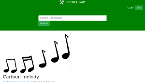 openclipart圖庫：Cartoon melody