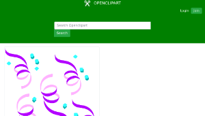 openclipart圖庫：Architetto -- ghirlande festa-資源代表圖