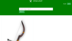 openclipart圖庫：Bow and Arrow-資源代表圖