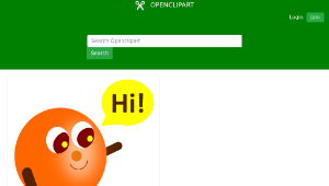 openclipart圖庫：Simple Character and a Hi-資源代表圖