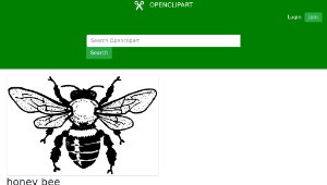 openclipart圖庫：honey bee