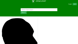 openclipart圖庫：Dr. Martin Luther King Profile Silhouette