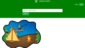 openclipart圖庫：Happy Camping