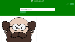 openclipart圖庫：Man Face Cartoon