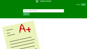 openclipart圖庫：Good Grade 縮圖