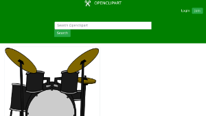 openclipart圖庫：Drums縮圖