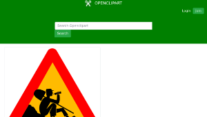 openclipart圖庫：Men at work