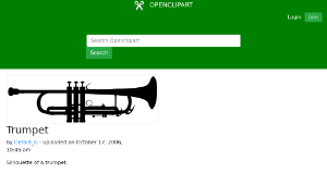 openclipart圖庫：Trumpet-資源代表圖