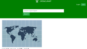 openclipart圖庫：world map with grid-資源代表圖
