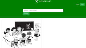 openclipart圖庫：Kids in classroom