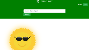 openclipart圖庫：Cool Sun-資源代表圖