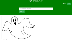 openclipart圖庫：stitched ghost