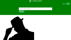 openclipart圖庫：Man wearing hat-資源代表圖
