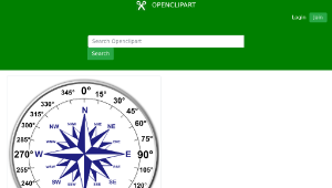 openclipart圖庫：Dual Compass Rose-資源代表圖