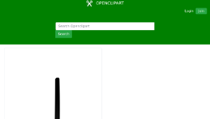 openclipart圖庫：Half Note (Stem Facing Up)