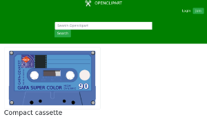 openclipart圖庫：Compact cassette