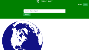 openclipart圖庫：northern hemisphere globe