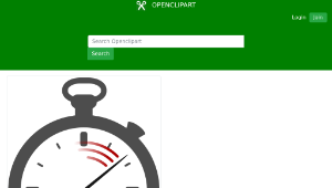 openclipart圖庫：Stopwatch (no shading)-資源代表圖