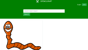 openclipart圖庫：Worm-資源代表圖