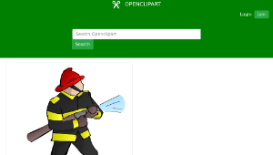 openclipart圖庫：Fire Fighter-資源代表圖