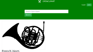 openclipart圖庫：French Horn-資源代表圖