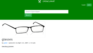 openclipart圖庫：glasses縮圖