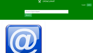openclipart圖庫：Email button