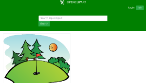 openclipart圖庫：Golf Course-資源代表圖
