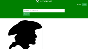 openclipart圖庫：US Revolutionary War Soldier Silhouette