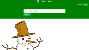 openclipart圖庫：snowman