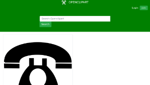 openclipart圖庫：phone sign-資源代表圖