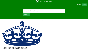 openclipart圖庫：Jubilee crown blue縮圖