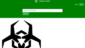 openclipart圖庫：Malware Hazard Symbol-資源代表圖