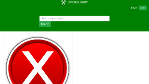 openclipart圖庫：No button. Boton No-資源代表圖