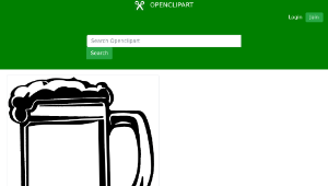 openclipart圖庫：Beer Mug-資源代表圖