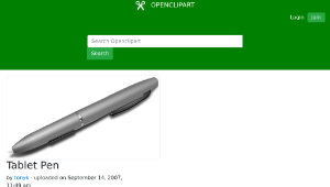 openclipart圖庫：Tablet Pen縮圖