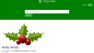 openclipart圖庫：Holly remix