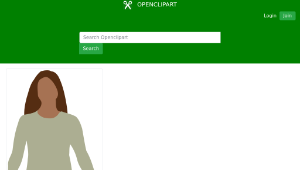 openclipart圖庫：Faceless woman walking