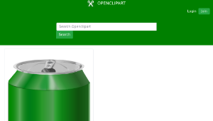openclipart圖庫：Green soda can-資源代表圖