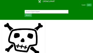 openclipart圖庫：Skull-資源代表圖