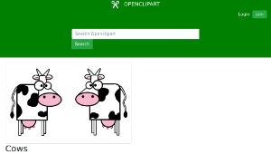 openclipart圖庫：Cows縮圖