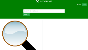 openclipart圖庫：Magnifying glass-資源代表圖