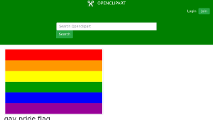 openclipart圖庫：gay pride flag縮圖