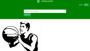 openclipart圖庫：basketball player-資源代表圖