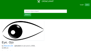 openclipart圖庫：Eye. Ojo縮圖