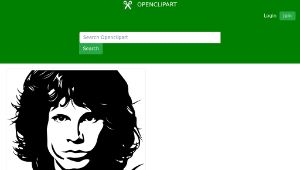 openclipart圖庫：Jim Morrison-資源代表圖