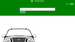 openclipart圖庫：Suburban Assault Vehicle (Front)-資源代表圖